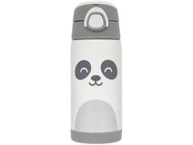 Copo Térmico 400ML Com Parede Dupla em Aço Inoxidável e Canudo Gumy Branco - Hora do Lanche - Garrafinha Térmica - Buba Copo Térmico 400ML Com Parede Dupla em Aço Inoxidável e Canudo Gumy Branco - Hora do Lanche - Garrafinha Térmica - Buba