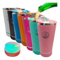 Copo Termico 420ml Caixa Som Bluetooth Tampa Abridor de garrafa