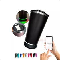 Copo Termico 420ml Tampa Abridor Cerveja Caixa Som Bluetooth