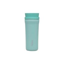 Copo Térmico 460 ml em Aço Inox com Bocal 360 Verde para Bebidas Quentes e Frias