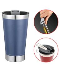 Copo Térmico 473ml Aço Inox Com Tampa e Abridor