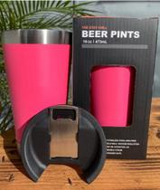 Copo Térmico 473ml Inox Quente e Gelado com Tampa e Abridor para Cerveja, Vinho, Chimarrão, Tererê