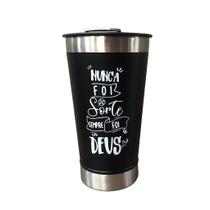 Copo Térmico 473ml Preto - Nunca foi Sorte Copo Térmico 473ml Preto - Nunca foi Sorte