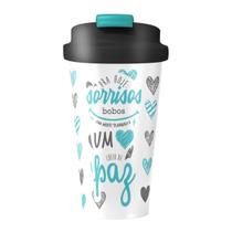 Copo Termico 500 ML Cerigrafado - PRA HOJE SORRISOS BOBOS