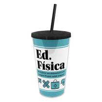 Copo Térmico 500ml com Canudo para Profissionais de Educação Física - Praticidade e Estilo Copo Térmico 500ml com Canudo para Profissionais de Educação Física - Praticidade e Estilo