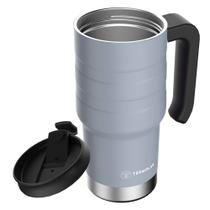 Copo Térmico 590ml Cinza com Tampa Café Chá Cerveja Termolar