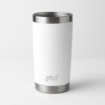 Copo Térmico 591ml Branco Com Tampa Deslizante E Abridor Na Base