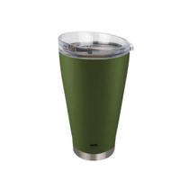 Copo Térmico 700ml VERDE Para Cerveja C/Tampa e Abridor 8048 MOR Copo Térmico 700ml VERDE Para Cerveja C/Tampa e Abridor 8048 MOR