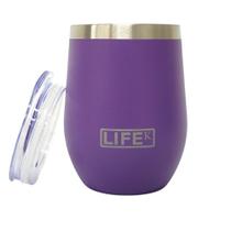 Copo Térmico Aço Inox 354Ml Com Parede Dupla Roxo