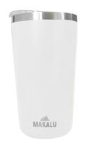 Copo Térmico Aço Inox 420ML Branco p/ Água Cerveja Café - Quente e Frio - Unica 1un