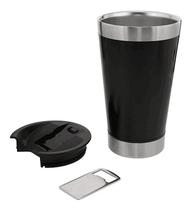 Copo Térmico Aço Inox Cerveja Chopp C/ Tampa Abridor 500ml Copo Térmico Aço Inox Cerveja Chopp C/ Tampa Abridor 500ml