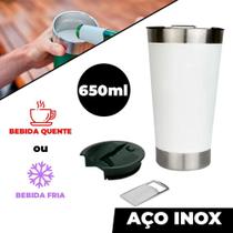 Copo Termico Aço Inox Cerveja Gelada 650ml Chopp Cafe - Wincy