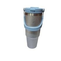 Copo Térmico Aço Inox com canudo. parede dupla a vácuo quente e frio 900ml Copo Térmico Aço Inox com canudo. parede dupla a vácuo quente e frio 900ml