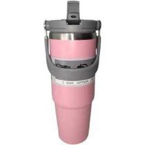 Copo Térmico Aço Inox com canudo. parede dupla a vácuo quente e frio 900ml Copo Térmico Aço Inox com canudo. parede dupla a vácuo quente e frio 900ml