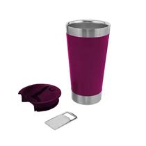 Copo Térmico Aço Inox Com Tampa Abridor 473mL Cerveja
