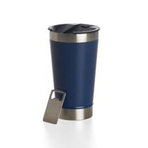 Copo Termico Aço Inox Com Tampa E Abridor 473 ml Cerveja Drink Chopp