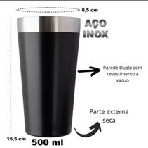 Copo Térmico Aço Inox Parede Dupla 500ml Sem Tampa - Weeze cb 2042