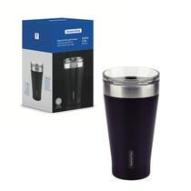 Copo Térmico Aço Inox Preto Com Tampa 500ml Tramontina