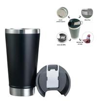 Copo Termico Aço Inox Vácuo C/ Tampa E Abridor Cerveja Chopp 470ml Copo Termico Aço Inox Vácuo C/ Tampa E Abridor Cerveja Chopp 470ml