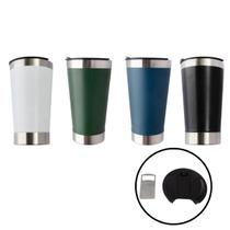 Copo Termico Aço Inox Vácuo C/ Tampa E Abridor Cerveja Chopp