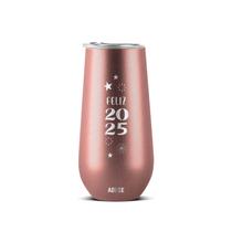 Copo Térmico Aduze Champagne Espumante Drink Lux Feliz 2025 150ml
