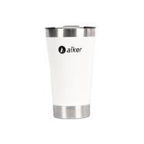 Copo Térmico Aiker AK-5007 Para Cerveja Bebidas 473ML Redondo Aço Inox Com Tampa Adventure Camping