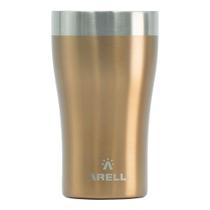 Copo Térmico Arell Dourado Metallic Gold 500ml Isolamento a Vácuo Tulip Pint