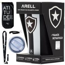 Copo Térmico Arell Tulip Pint Oficial do Botafogo Inox 473ml - Kit MOLIB Copo Térmico Arell Tulip Pint Oficial do Botafogo Inox 473ml - Kit MOLIB