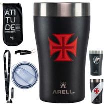 Copo Térmico Arell Tulip Pint Oficial do Vasco 473ml com KIT RJC Modelo:KIT Vasco 02