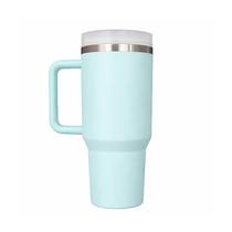 Copo Térmico Azul Claro 1200ml com Canudo e Parede Dupla Copo Térmico Azul Claro 1200ml com Canudo e Parede Dupla