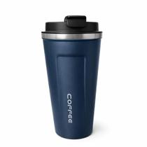 Copo Térmico Azul Escuro 510ML Coffee