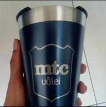 Copo térmico azul Vôlei, 200ml, copo térmico básico ideal para o dia a dia Copo térmico azul Vôlei, 200ml, copo térmico básico ideal para o dia a dia