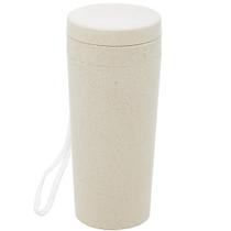 Copo Termico Bambu Ecologico Parede Dupla + Tampa Alca 310Ml