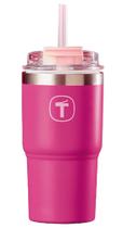 Copo Térmico Big T 630ml com canudo Beijo (Rosa) Tupperware