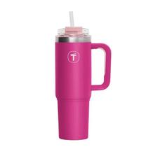 Copo Térmico Big T com Canudo Rosa - 1.1L - Tupperware Copo Térmico Big T com Canudo Rosa - 1.1L - Tupperware