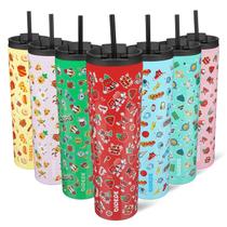 Copo térmico BJPKPK 34 oz em aço inoxidável isolado, vermelho