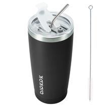 Copo térmico BJPKPK 590 ml em aço inoxidável preto Copo térmico BJPKPK 590 ml em aço inoxidável preto