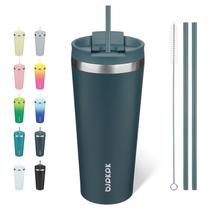 Copo Térmico BJPKPK 650 ml em Aço Inoxidável Isolado Azul Marinho
