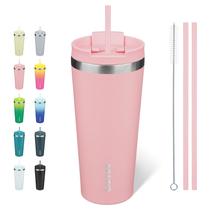 Copo Térmico BJPKPK 650 ml em Aço Inoxidável Isolado Rosa
