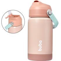 Copo Térmico Blush Parede Dupla Com Canudo 20845 - Buba Copo Térmico Blush Parede Dupla Com Canudo 20845 - Buba