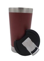 Copo Térmico Bordô com Tampa e Abridor de Garrafa 475ml