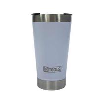 Copo Térmico Branco 591ml - DTOOLS Conserva Bebidas Geladas por 4 Horas - Aço Inoxidável 18/8 Copo Térmico Branco 591ml - DTOOLS Conserva Bebidas Geladas por 4 Horas - Aço Inoxidável 18/8