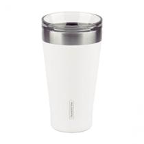 Copo Térmico Branco Em Aço Inox Tramontina Exata Com Tampa 550ml