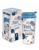 Copo Térmico Brasfoot Smart Plástico Inox com Tampa 200ml - Que Te Fazem Sorrir