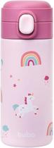Copo Térmico Buba Magic Unicórnio com Canudo Silicone 320ml
