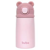 Copo Térmico Buba Parede Dupla com Canudo Ursinho Rosa 320ml Copo Térmico Buba Parede Dupla com Canudo Ursinho Rosa 320ml