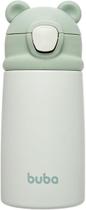 Copo Térmico Buba Ursinho Verde com Canudo Silicone 320ml