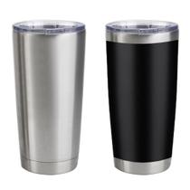 Copo térmico c/ tampa 600ml cerveja chopp café caneca inox