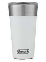 Copo Térmico c/ Tampa e Abridor 600m Coleman Inox 15h Branco