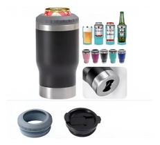 Copo Térmico C/ Tampa Para Long Neck Latinha Latão E Abridor